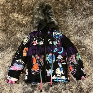 Brand New Never Worn Stylish Puff Coat. Size 10.